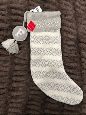 Wondershop Target Monogram F Knit Christmas Stocking NWT